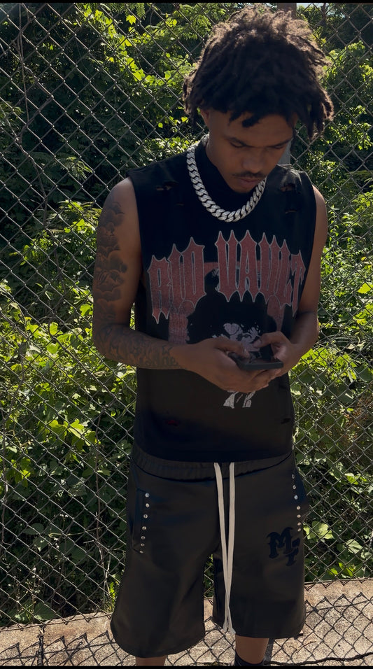 DISTRESSED RIO TEE(SLEEVELESS)