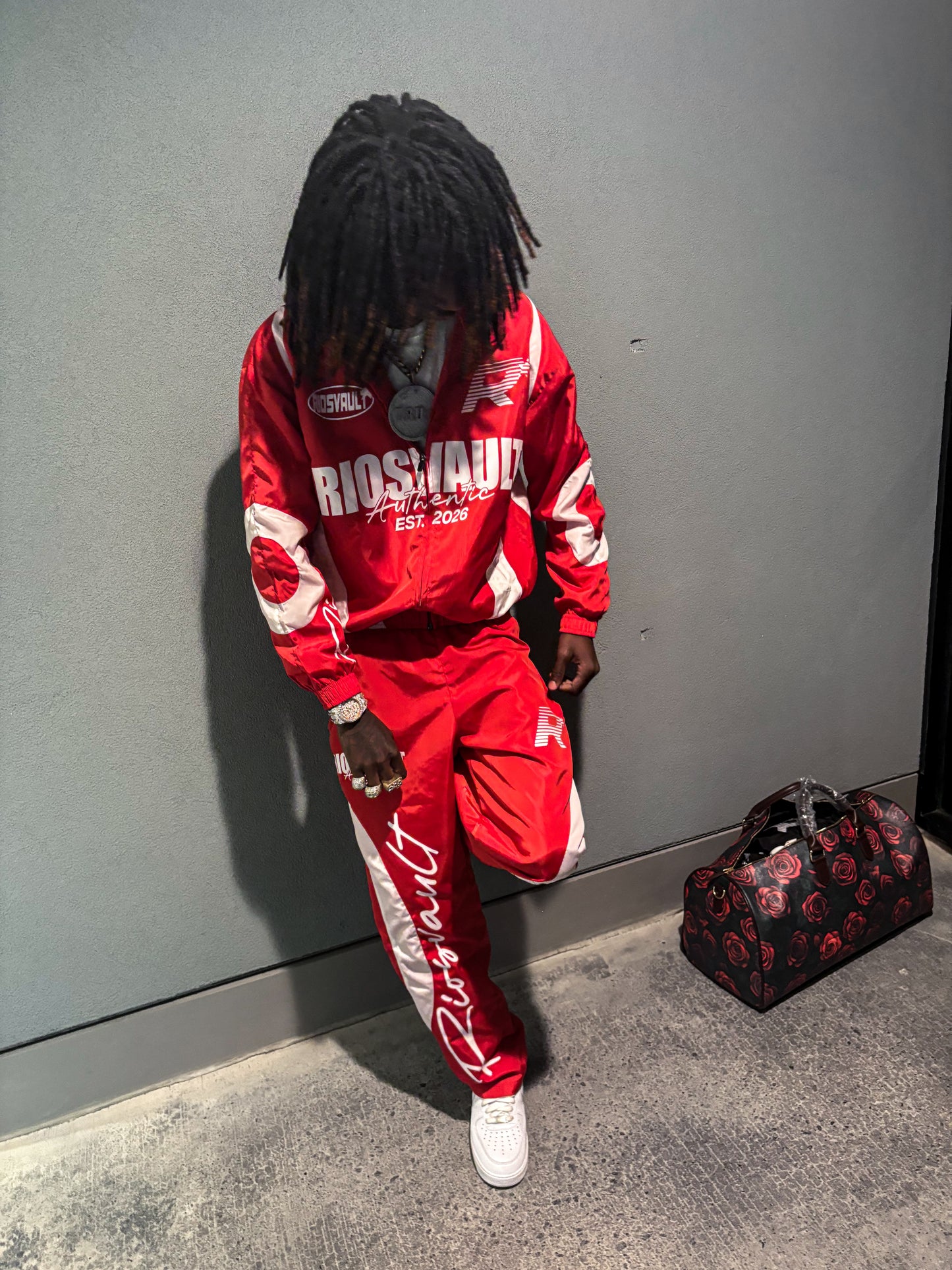 "WHAT THE" WINDBREAKER SETS - RED