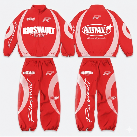 "WHAT THE" WINDBREAKER SETS - RED