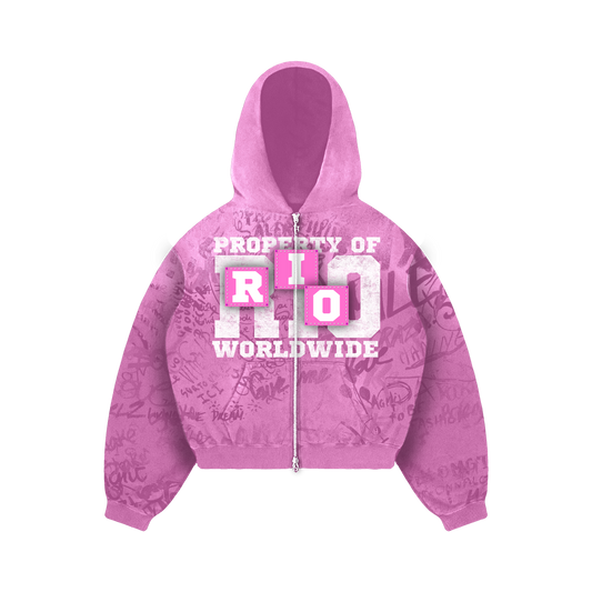 FULL WORLD WIDE SWEATSUIT ( PINK )