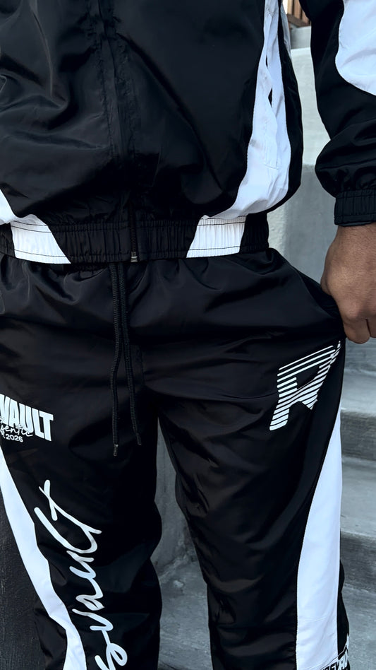"WHAT THE " WIND BREAKER SET - BLACK