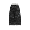 PEARLED WORLD WIDE SWEATS (BLACK)