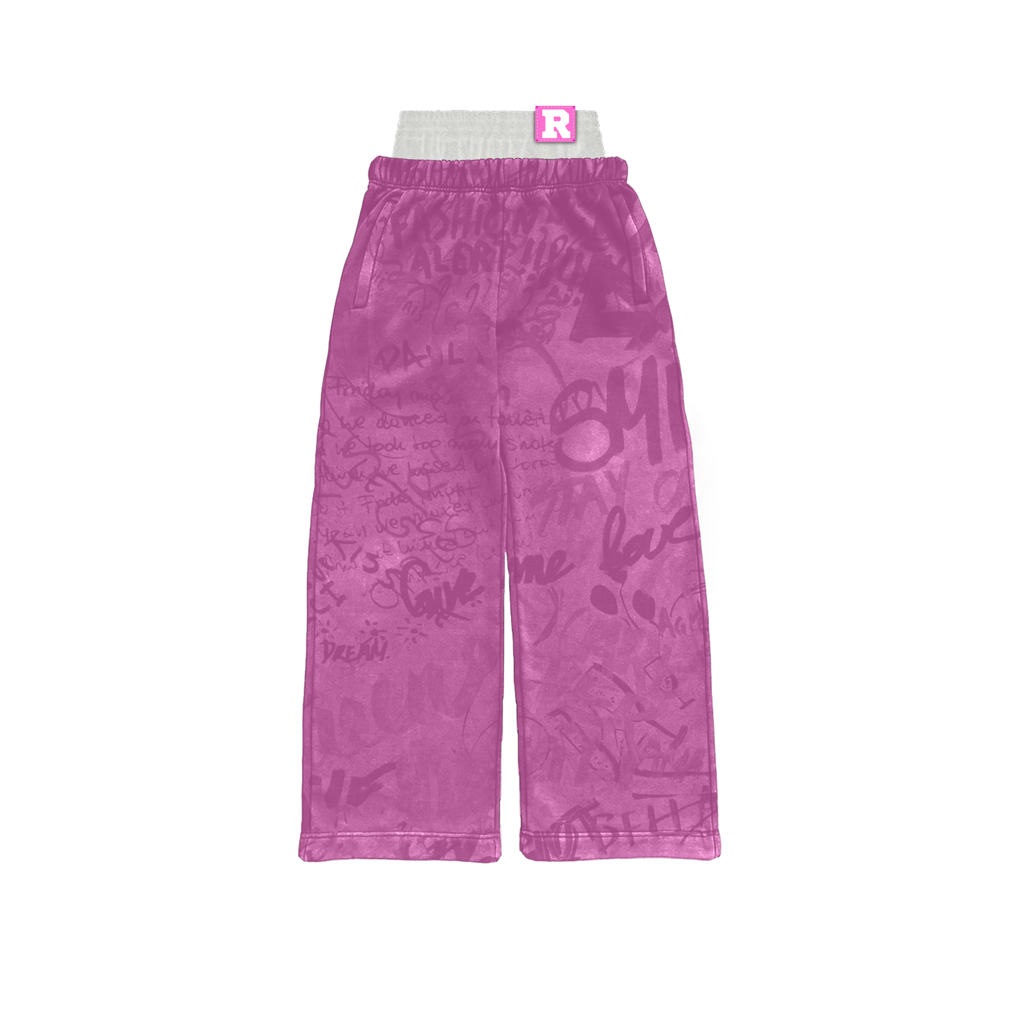 PEARLED WORLDWIDE SWEATS (PINK)
